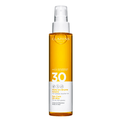 Clarins Sonnenschutz-Öl UVA/UVB 30 für Körper und Haare